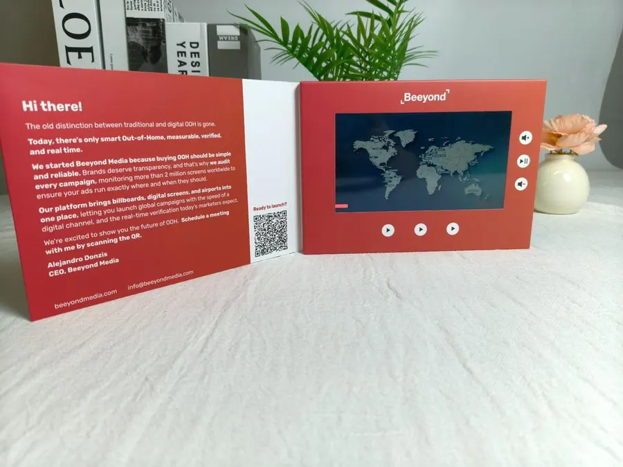 Beeyond Media Herald open with a world map on screen